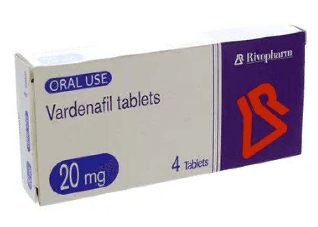 Vardenafil (generic Levitra®) 20mg box